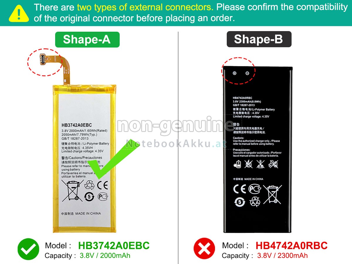 Akku für Huawei ASCEND G630