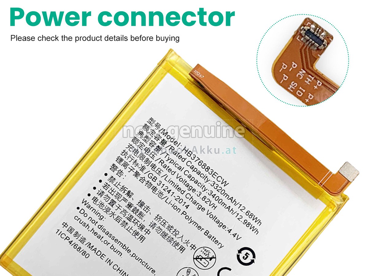 Akku für Huawei HB376883ECW