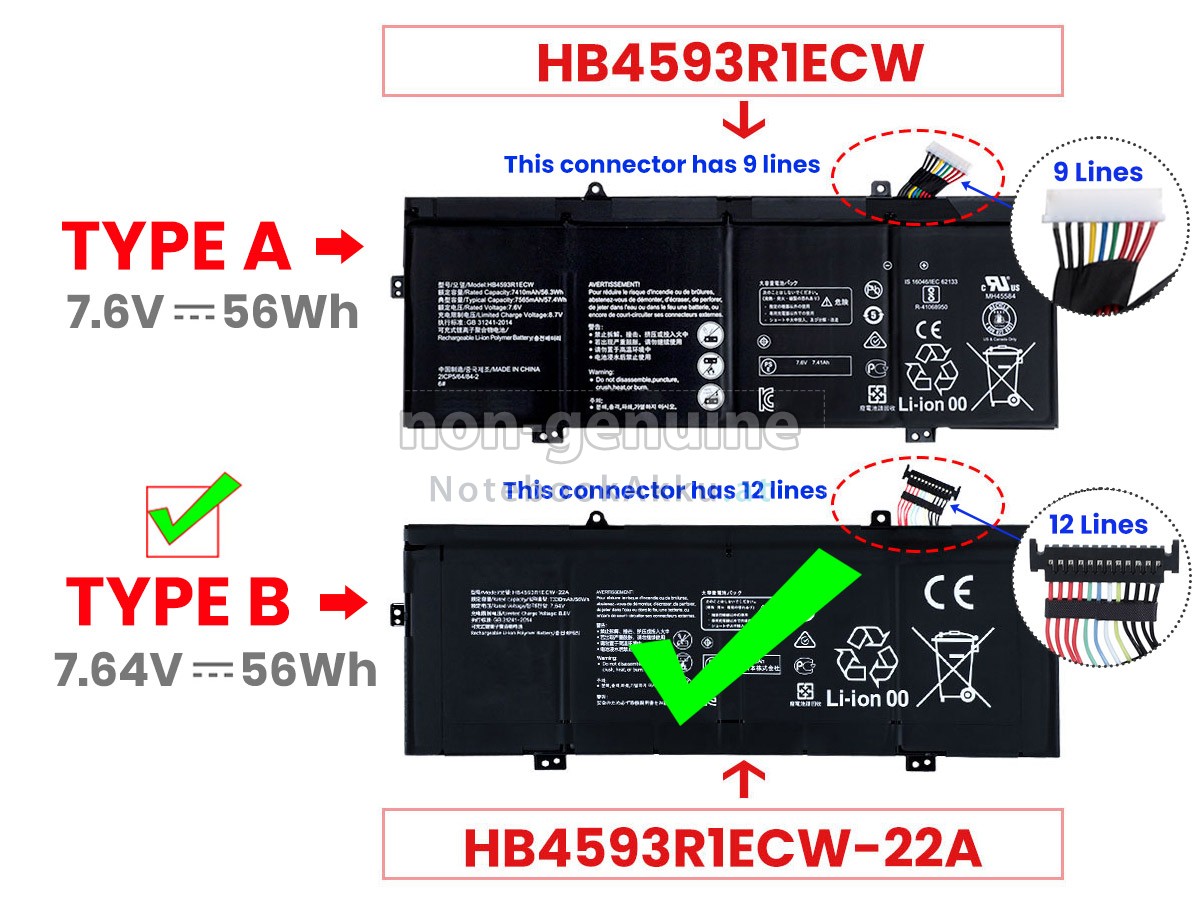 Akku für Huawei MATEBOOK X PRO 2021