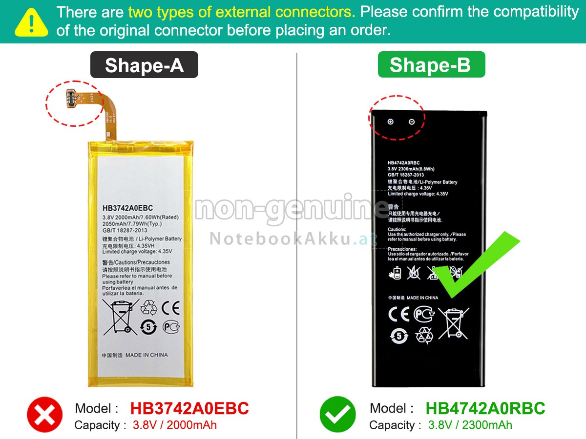 Akku für Huawei ASCEND G630