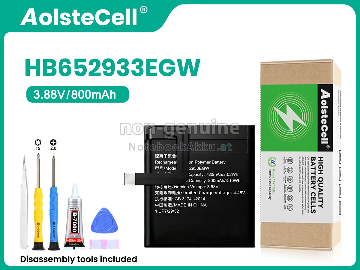 Akku für Huawei HB652933EGW