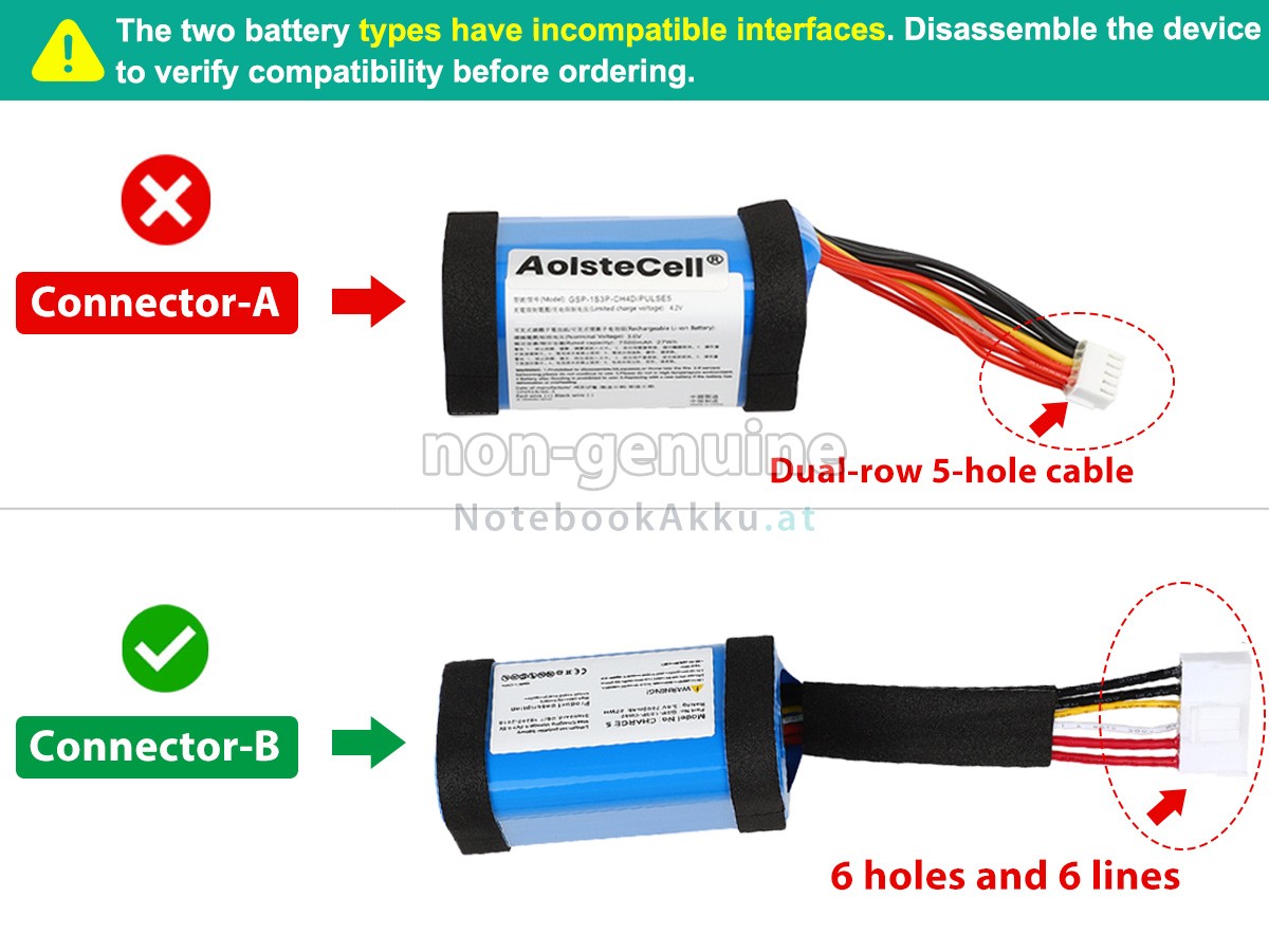 Akku für JBL GSP-1S3P-CH40