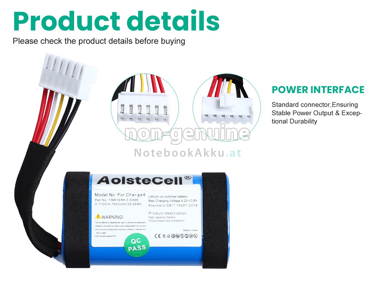 Akku für JBL CHARGE4YELAM