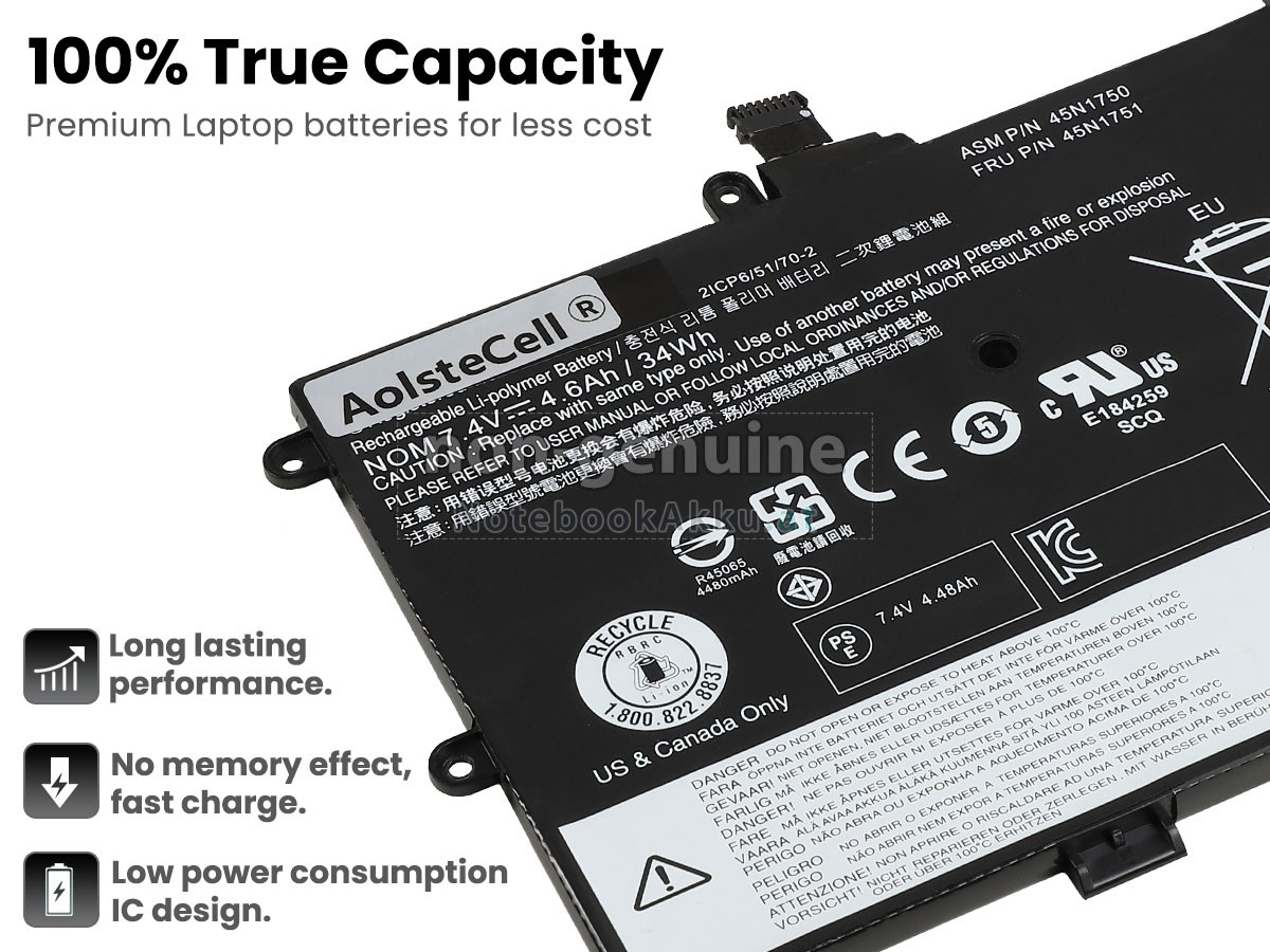 Akku für Lenovo ThinkPad YOGA 11E(20D9-9000EAU)