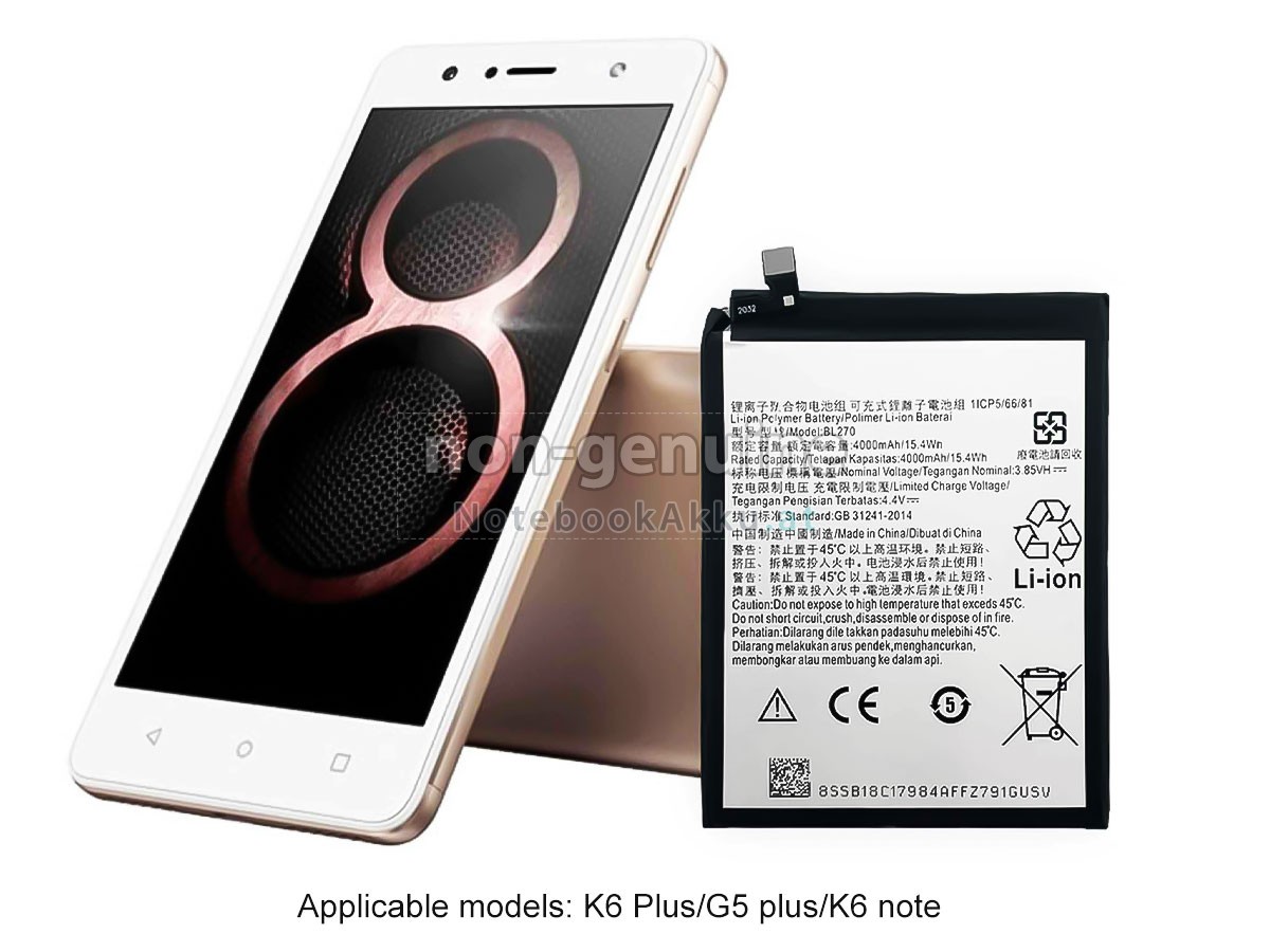 Akku für Lenovo VIBE K6 PLUS