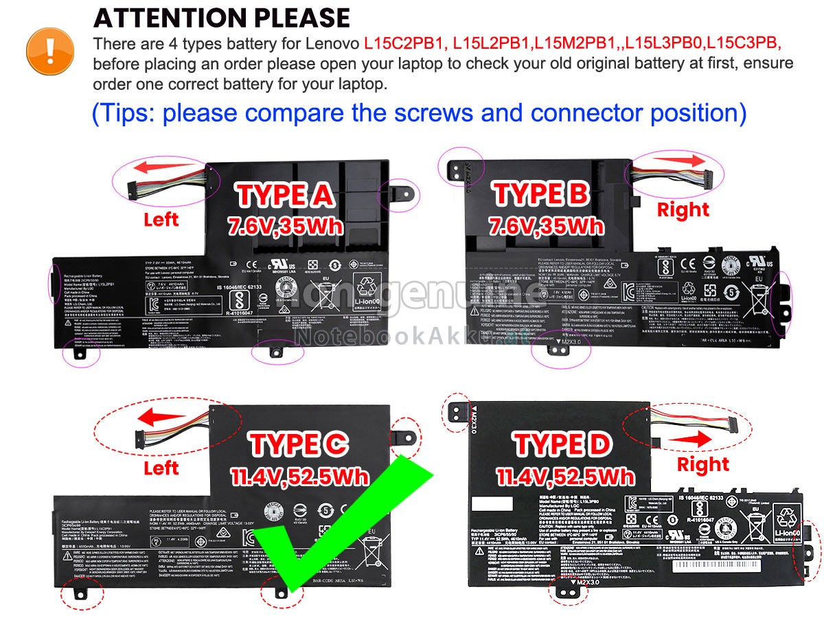 Lenovo IdeaPad 330S-14IKB Ersatzakku in Österreich | NotebookAkku.at