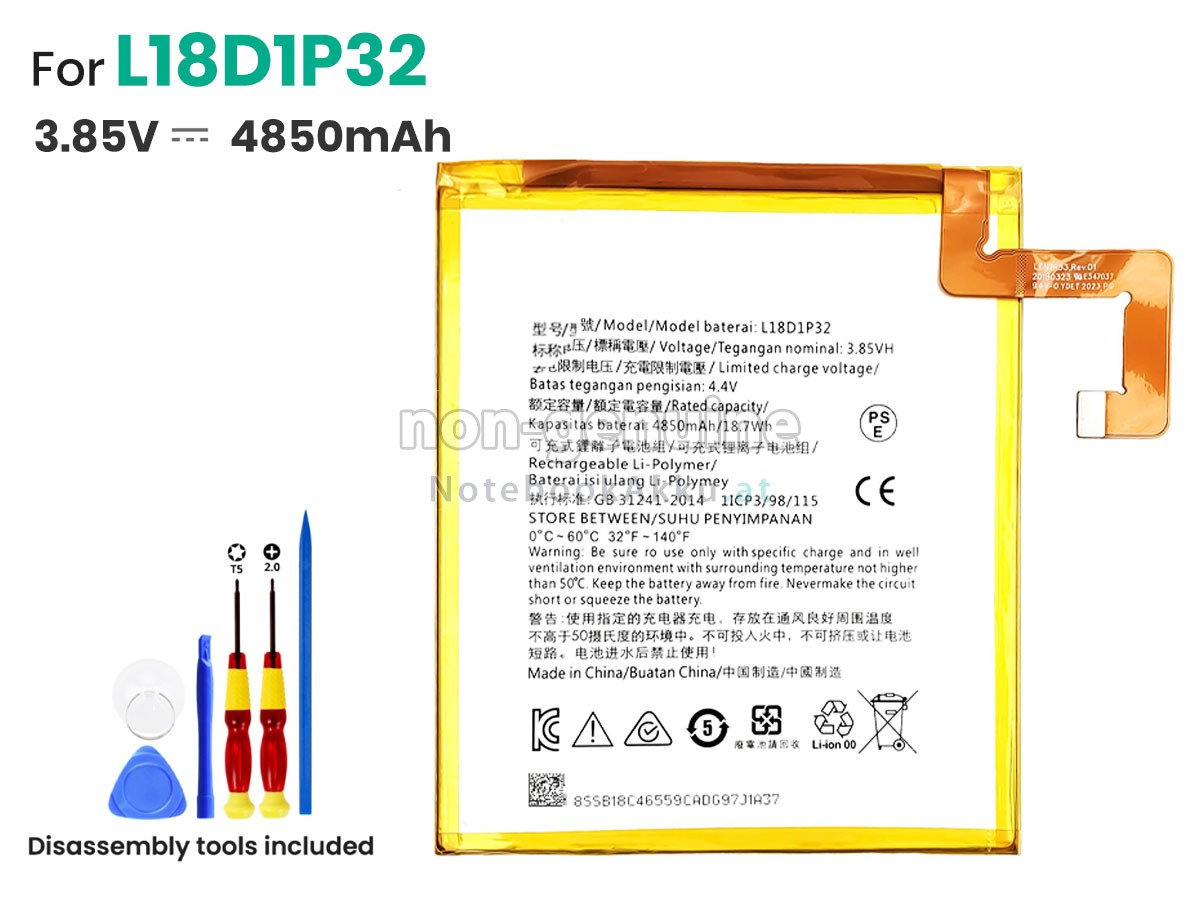 Akku für Lenovo L18D1P32