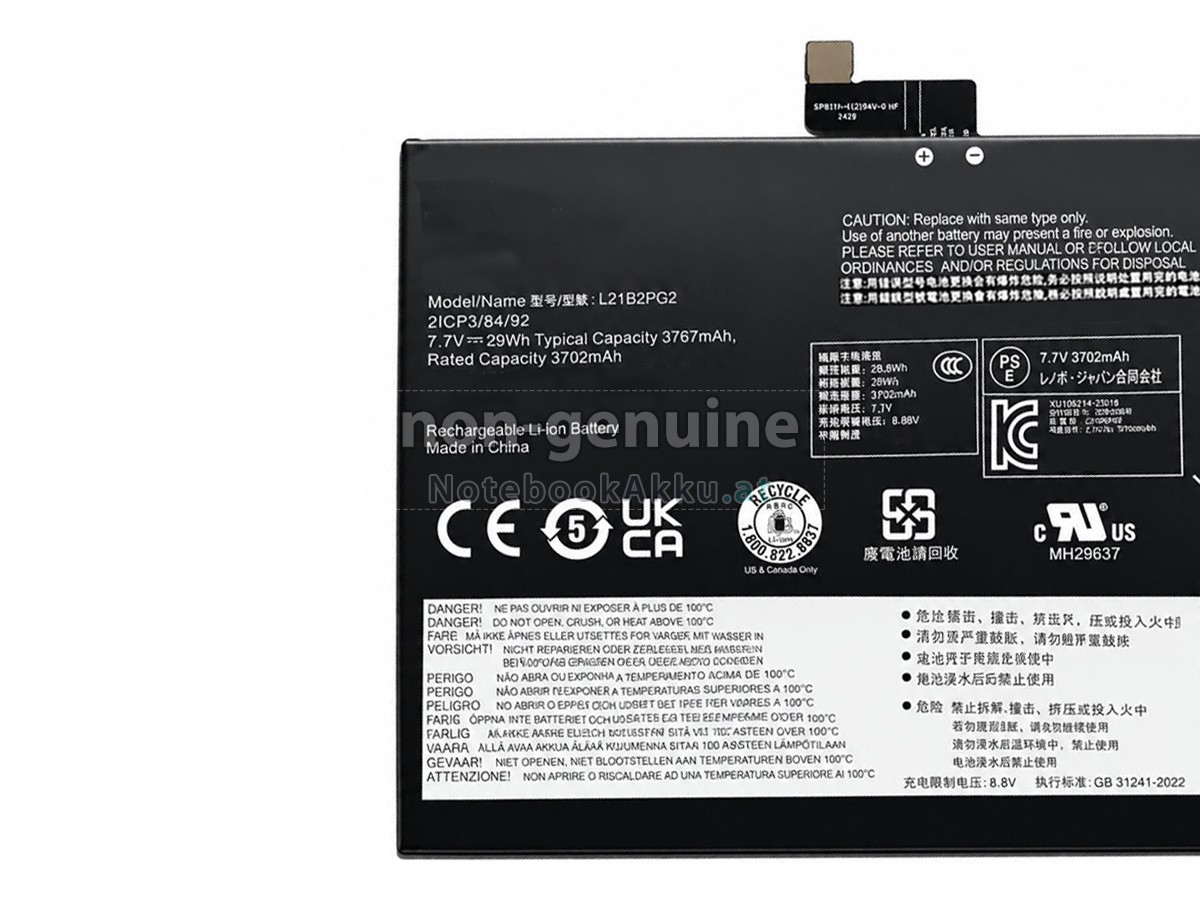 Akku für Lenovo 5B11F38377