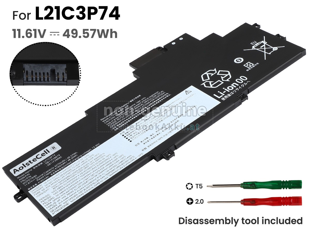 Akku für Lenovo ThinkPad X1 NANO GEN 2-21E8S00Y00