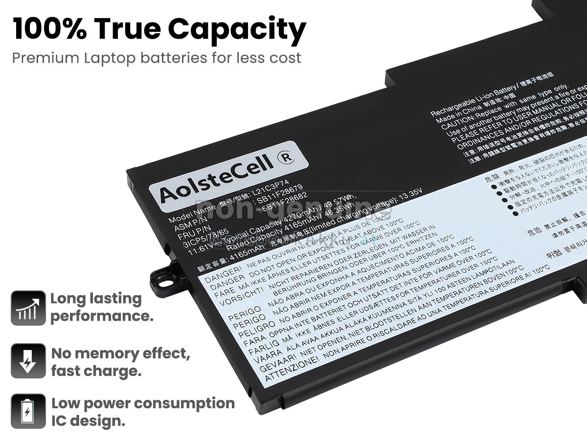 Akku für Lenovo ThinkPad X1 NANO GEN 2-21E8S00Y00