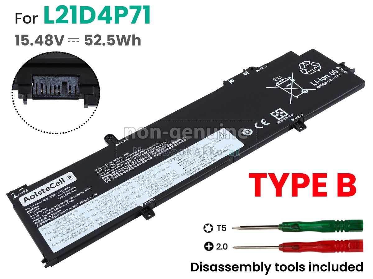 Akku für Lenovo ThinkPad P14S GEN 3 (INTEL)-21AK00ACMZ