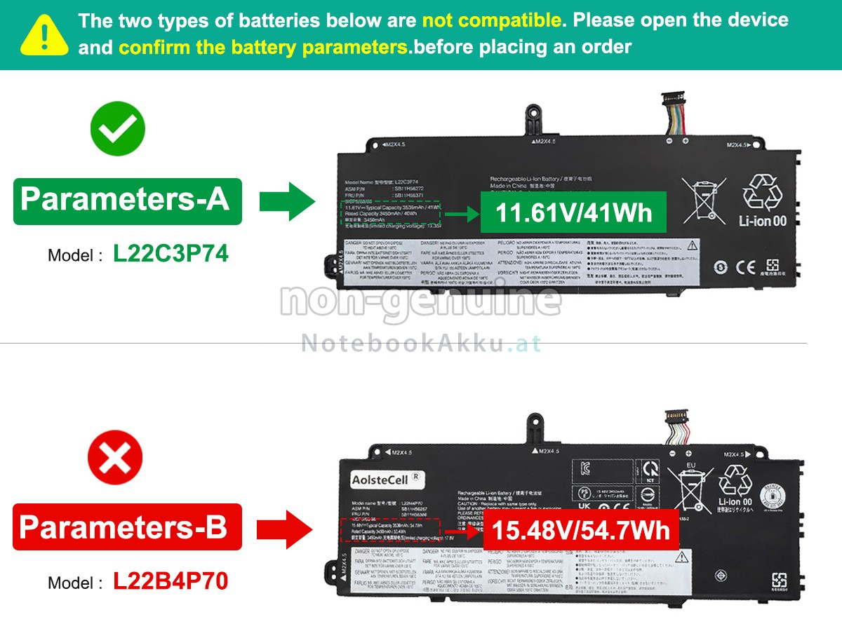 Akku für Lenovo ThinkPad X13 YOGA GEN 4-21F2001QIX