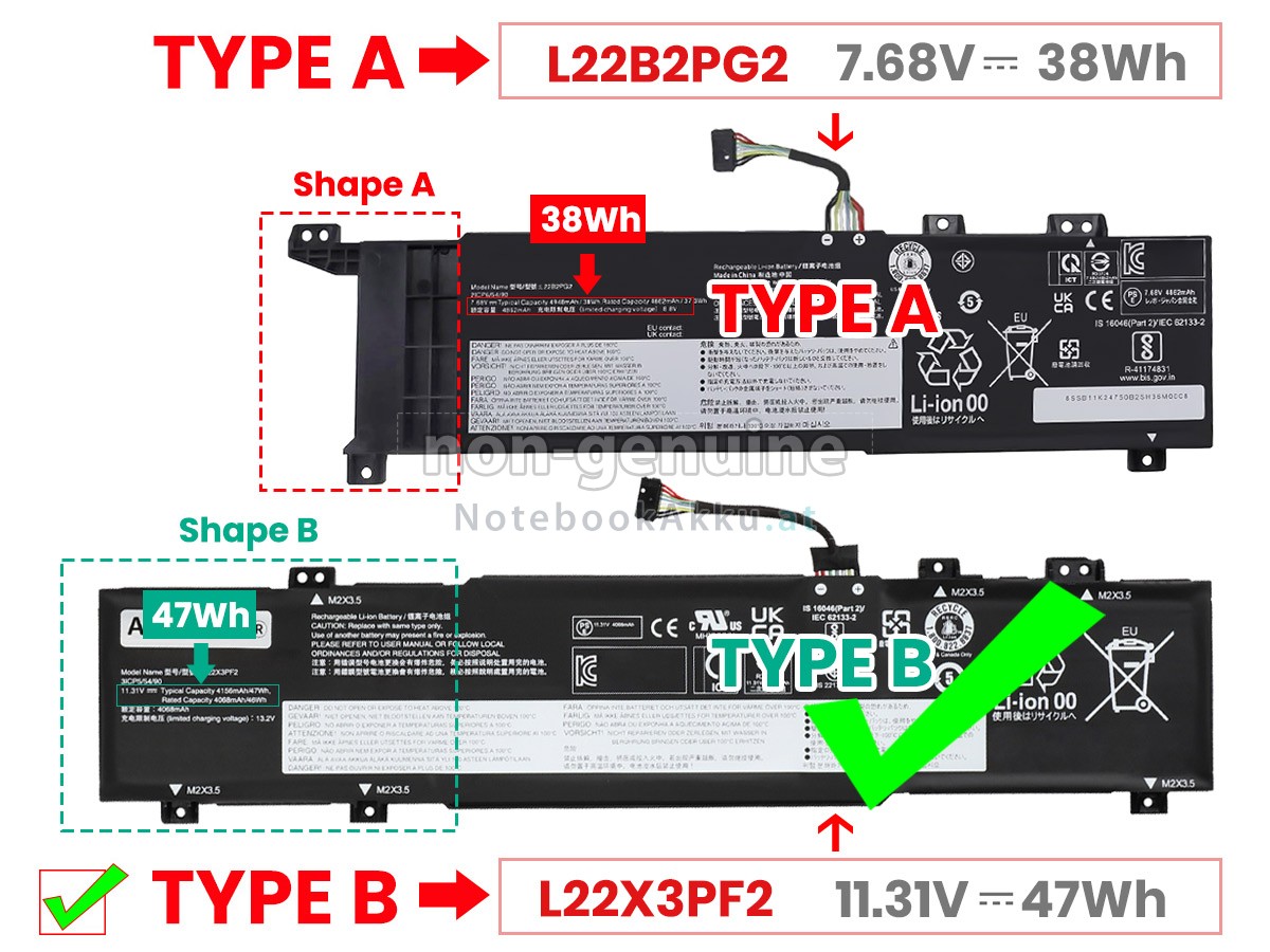 Akku für Lenovo V14 G4 AMN-82YT00LXDS