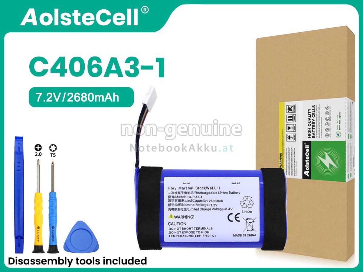 Akku für Marshall STOCKWELL II C406A3-1