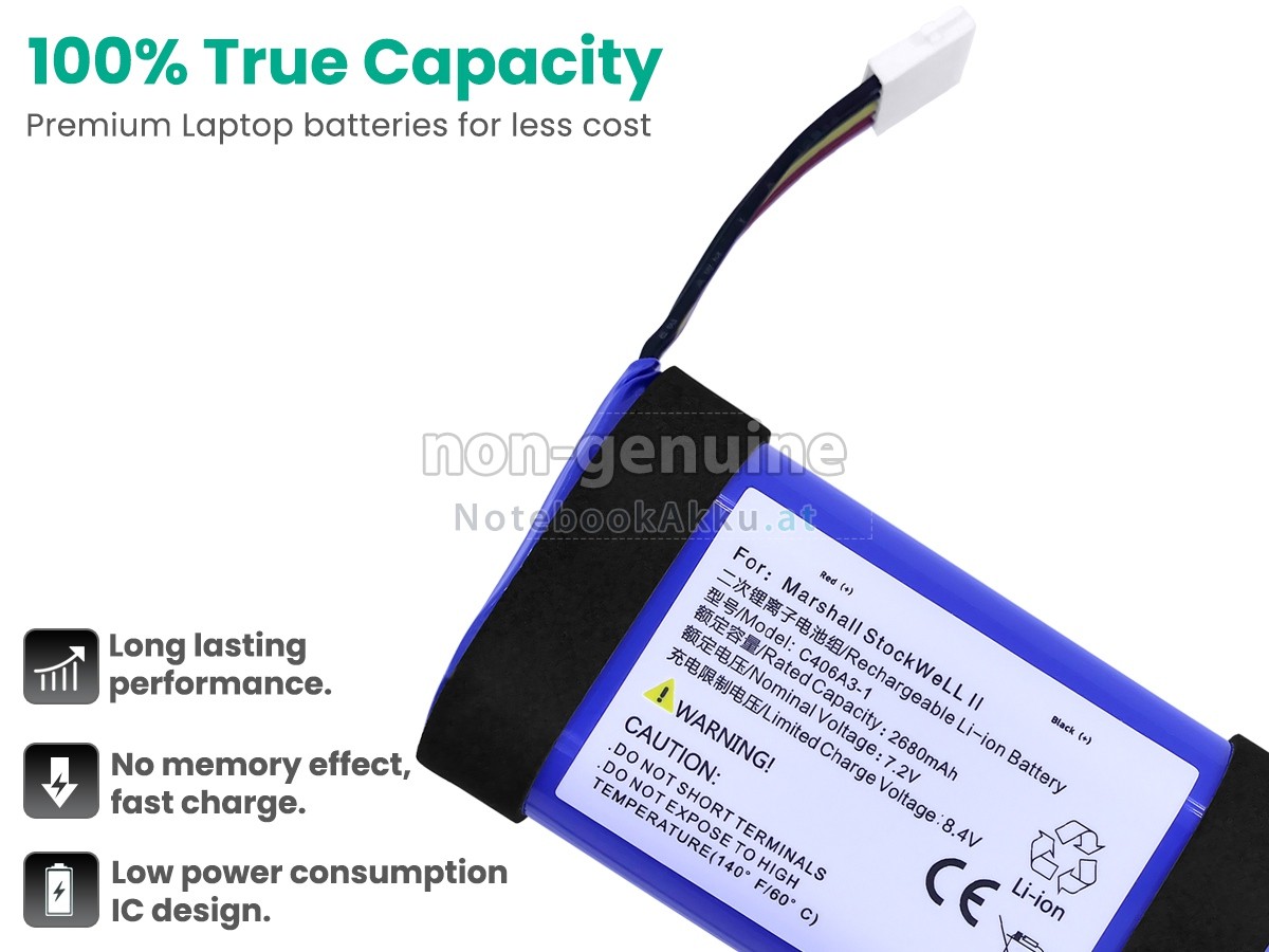 Akku für Marshall STOCKWELL II C406A3-1