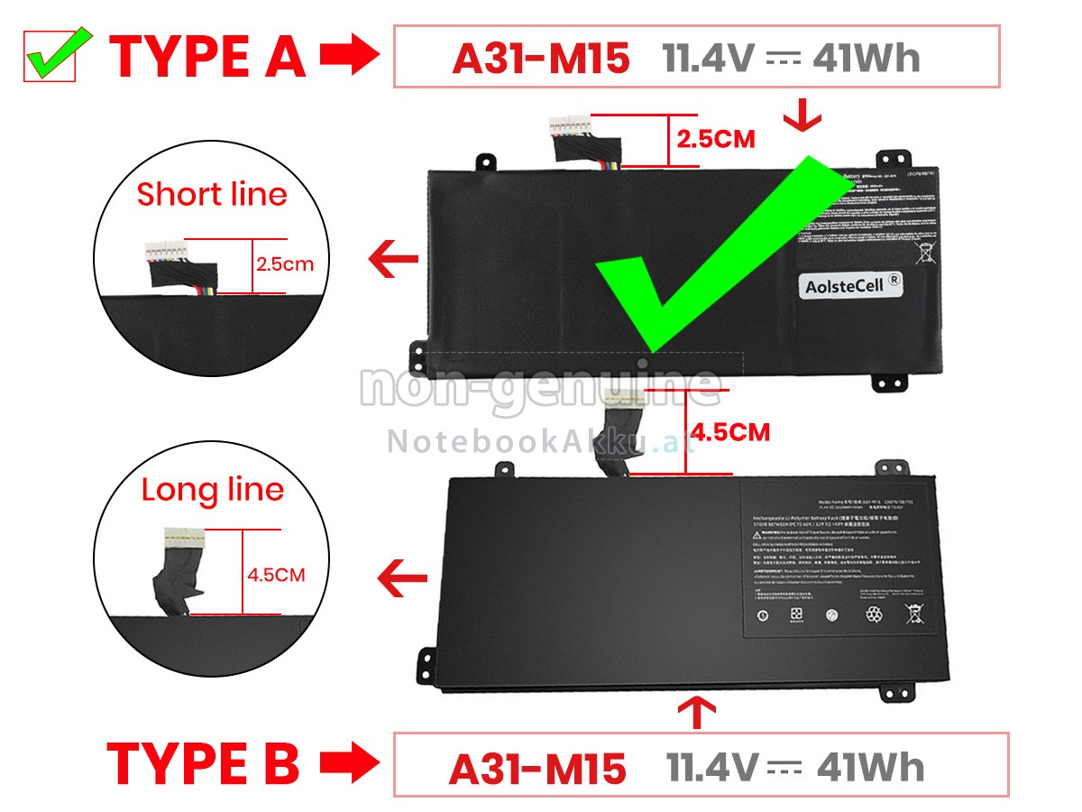 Akku für Medion 0B23-01Q9000M