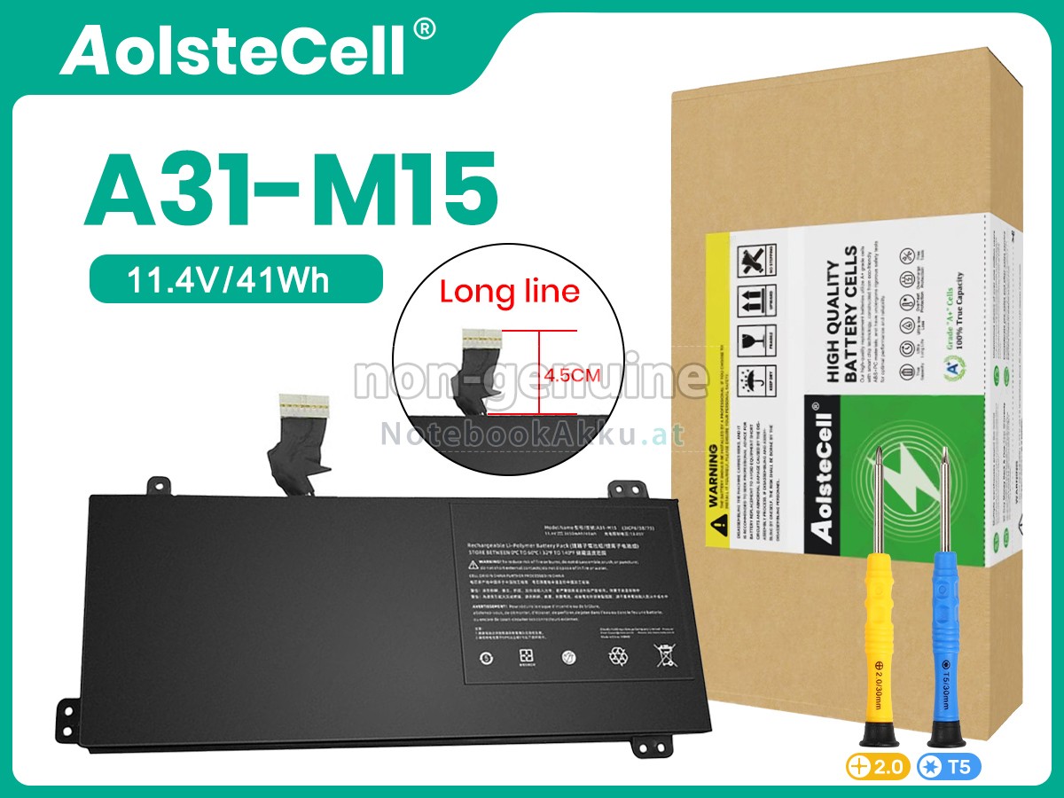 Akku für Medion A31-M15-LONG