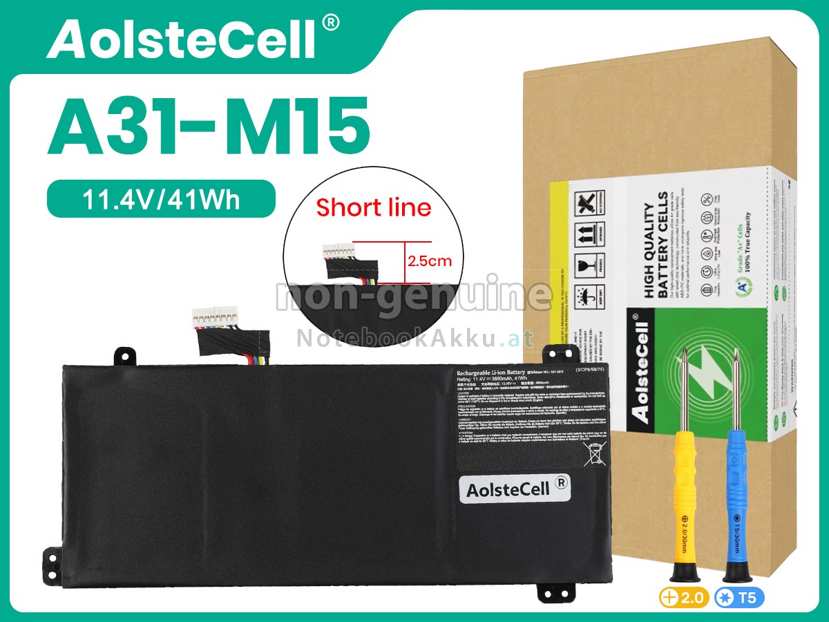 Akku für Medion A31-M15-SHORTLINE