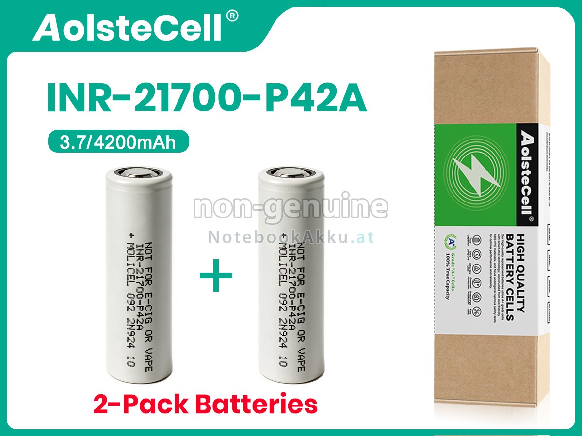 Akku für Molicel INR-21700-P42A