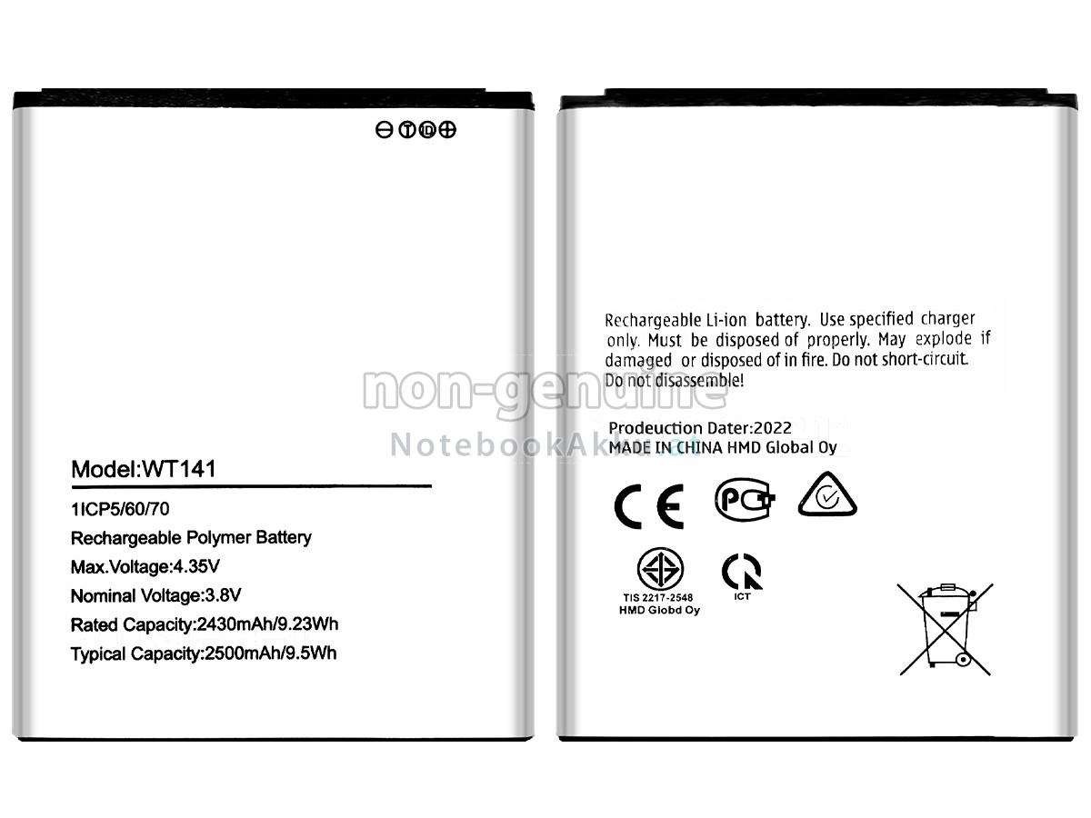 Akku für Nokia WT141
