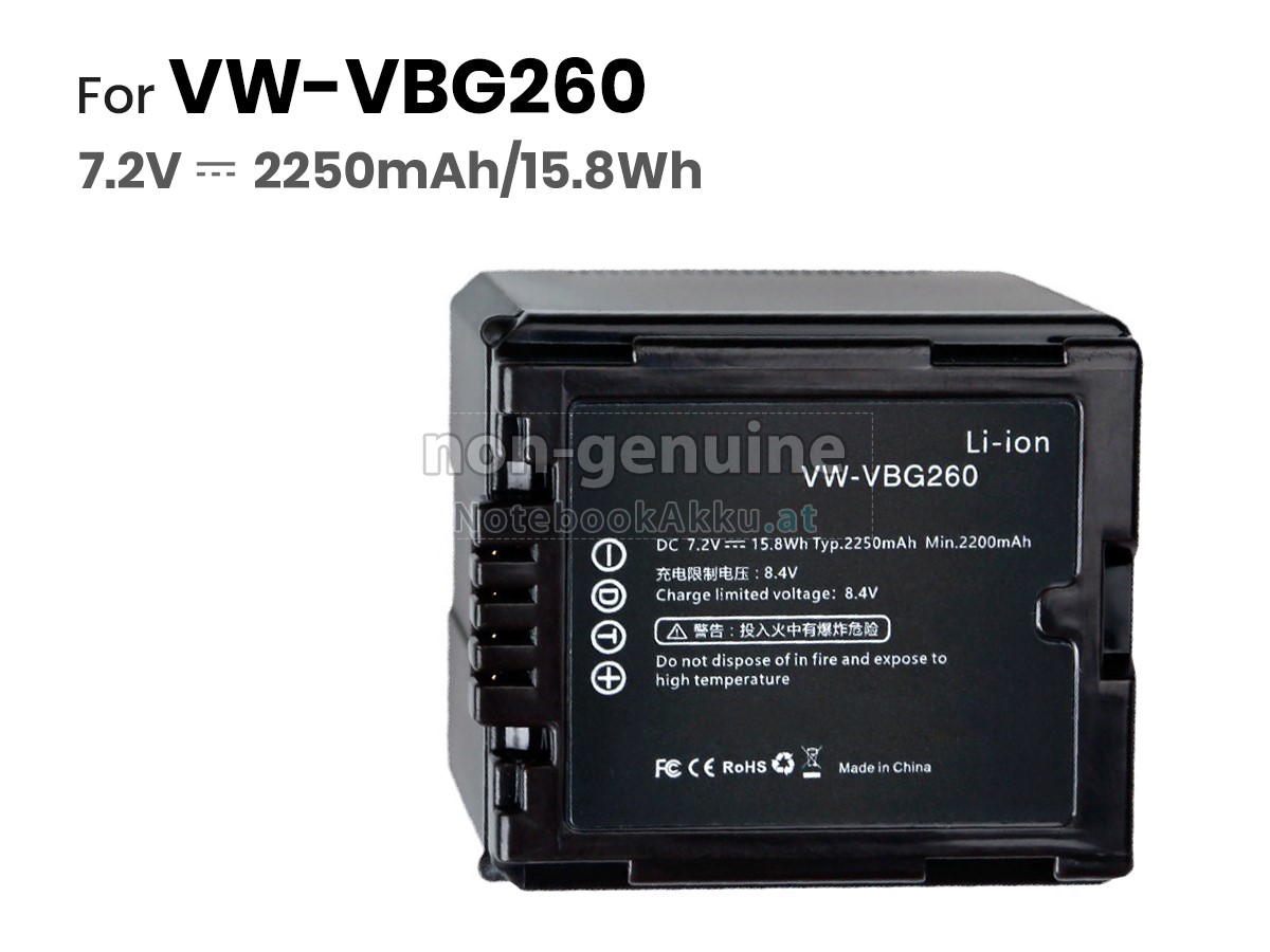 Akku für Panasonic HDC-TM10