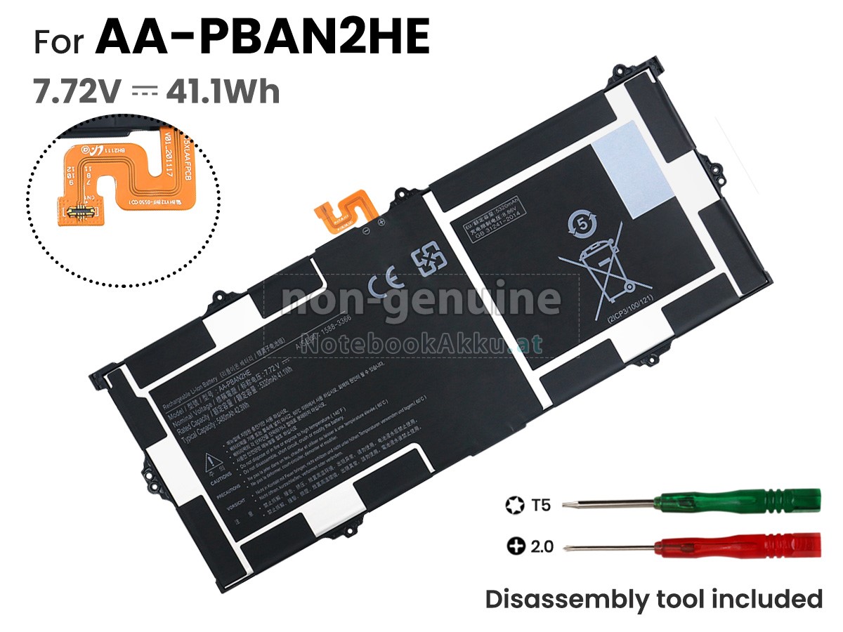 Akku für Samsung Galaxy Book GO NP340XLA-KA2CA