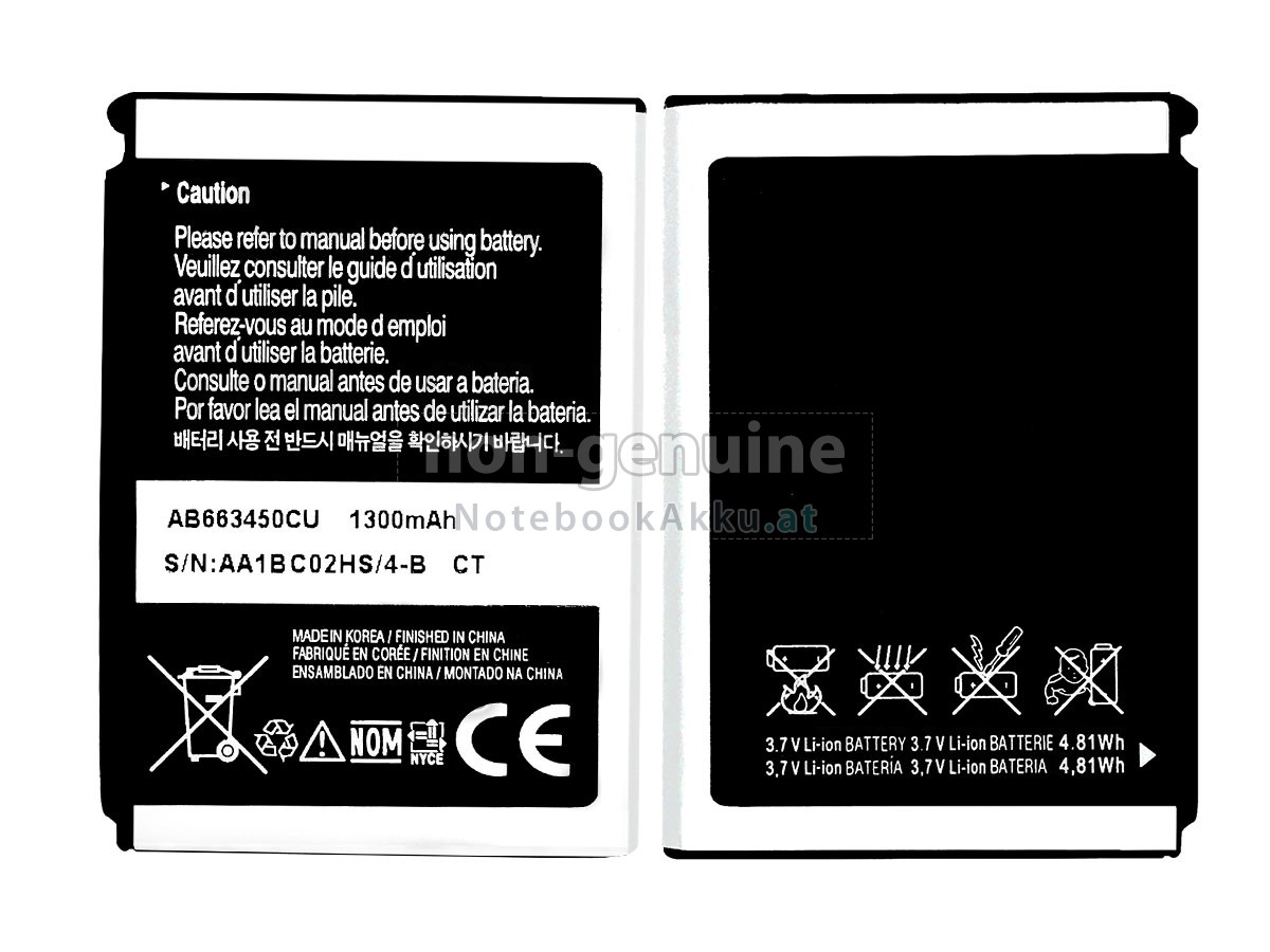 Akku für Samsung SGH-I780