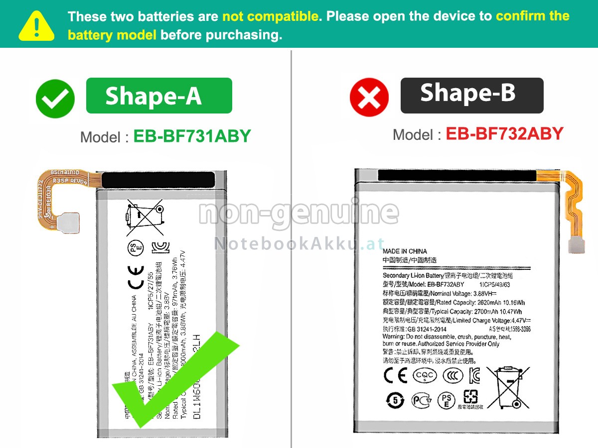 Akku für Samsung Z FLIP 5