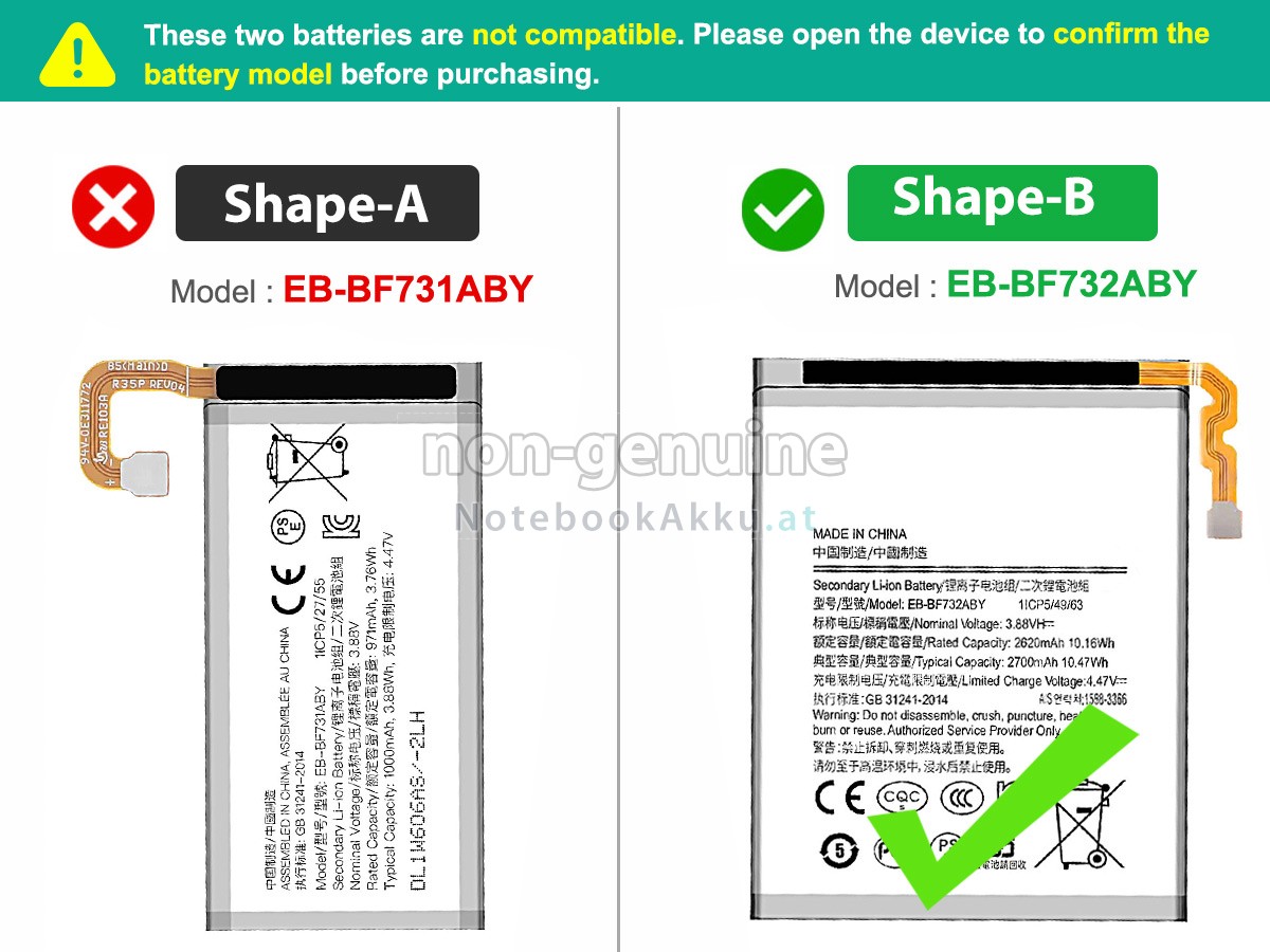 Akku für Samsung Z FLIP 5