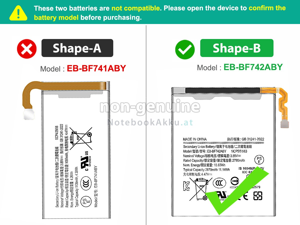 Akku für Samsung Z FLIP 6