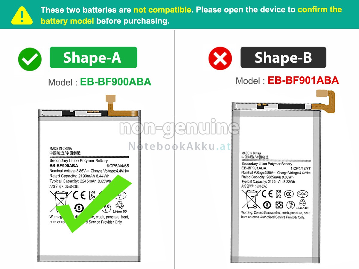 Akku für Samsung Z FOLD1