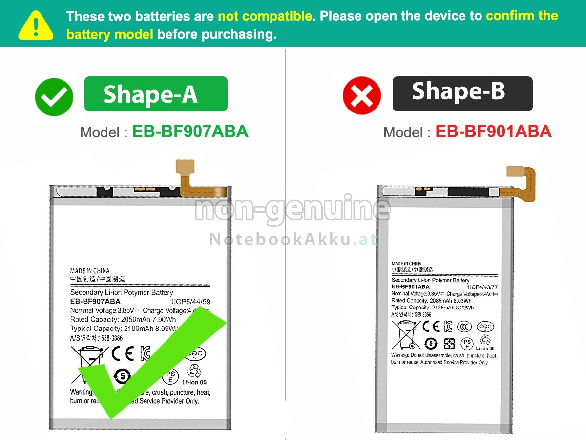 Akku für Samsung W2020