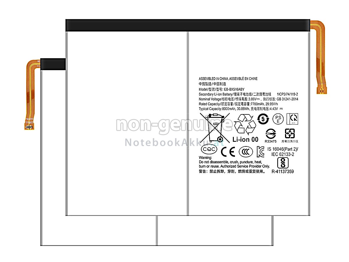 Akku für Samsung TAB S9 FE 2023 X510