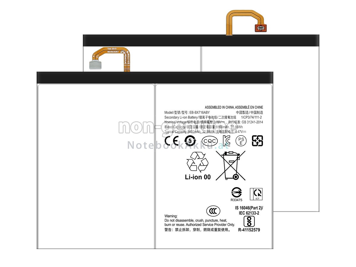 Akku für Samsung TAB S9 11 2023