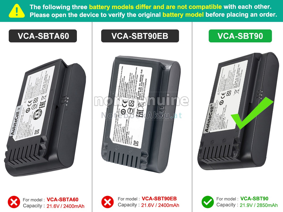 Akku für Samsung VS20T7511T5/AA