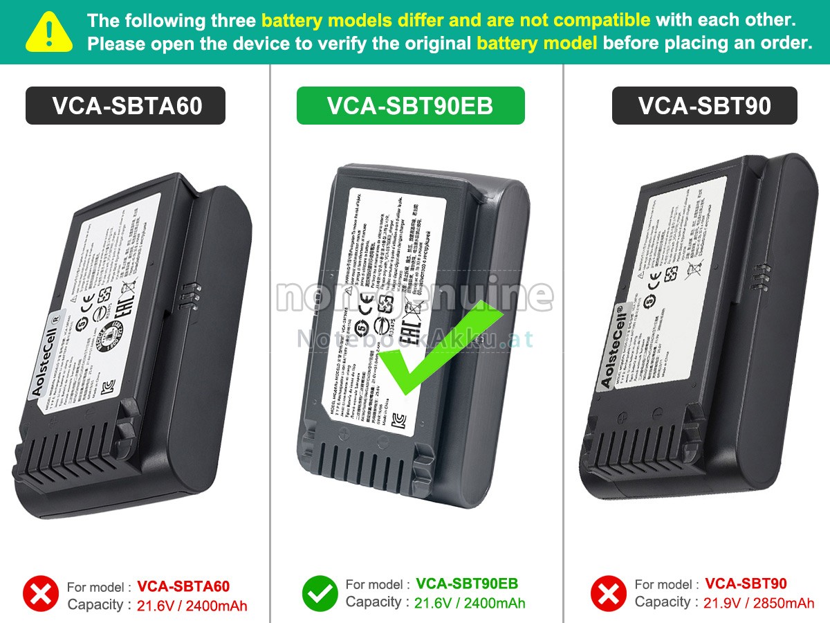 Akku für Samsung VS20T7511T5/AA