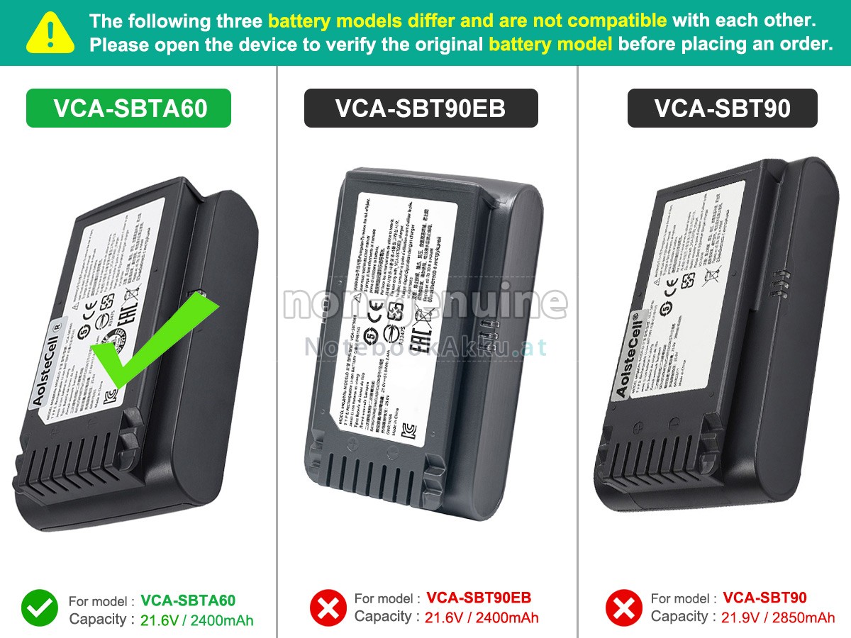 Akku für Samsung VS20T7511T5/AA