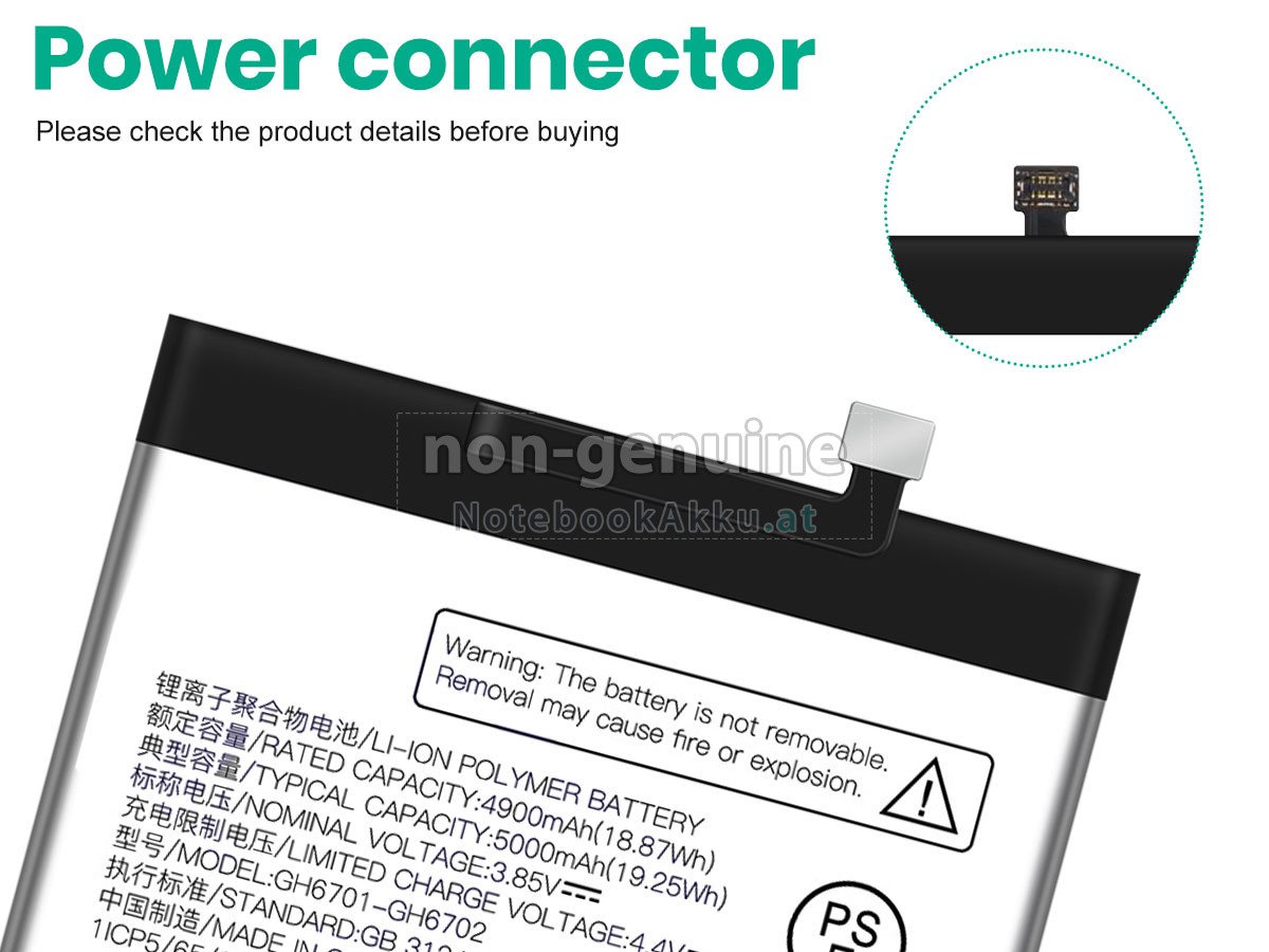 Akku für ZTE GH6701-GH6702