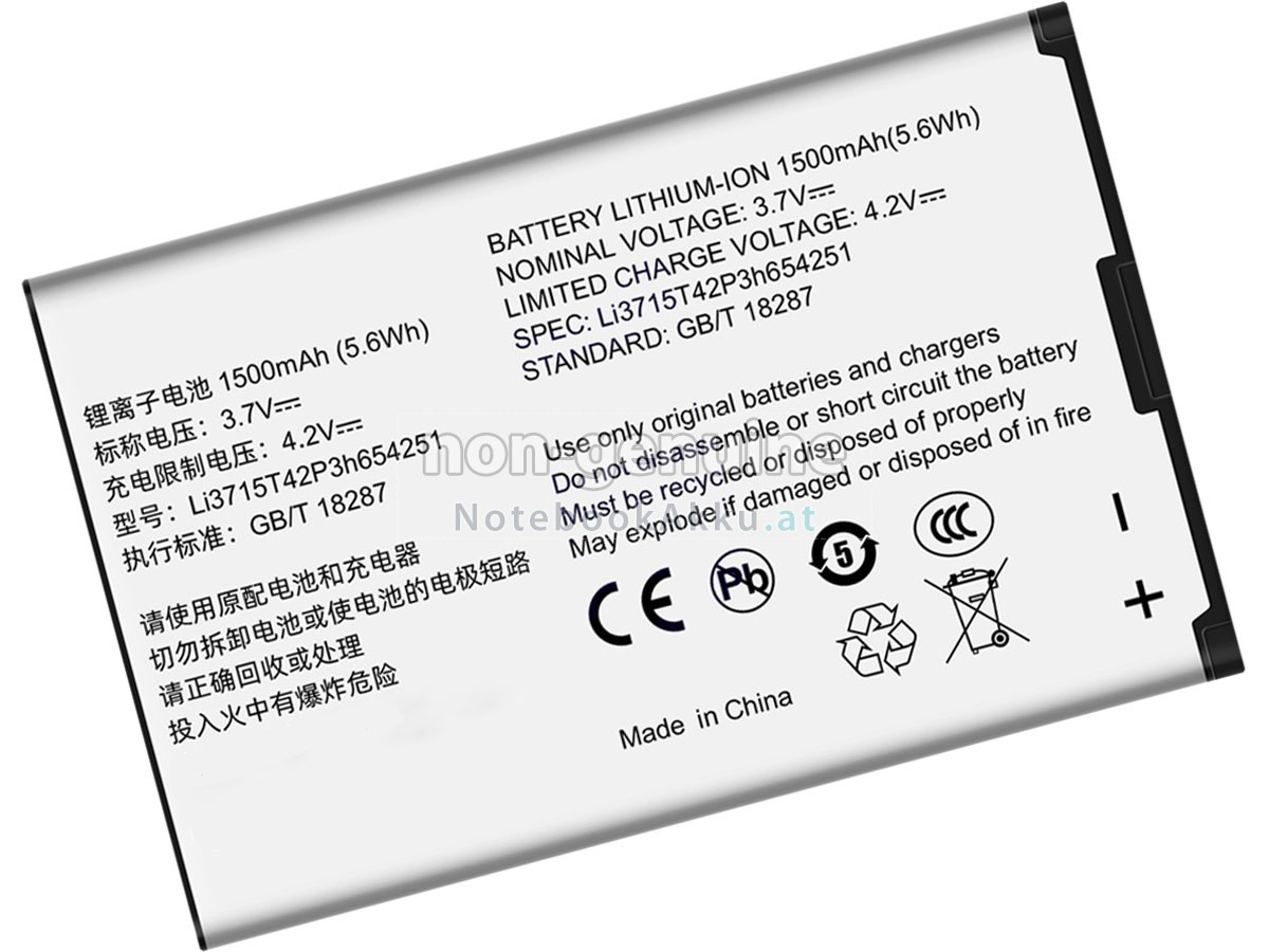 Akku für ZTE LI3715T42P3H654251