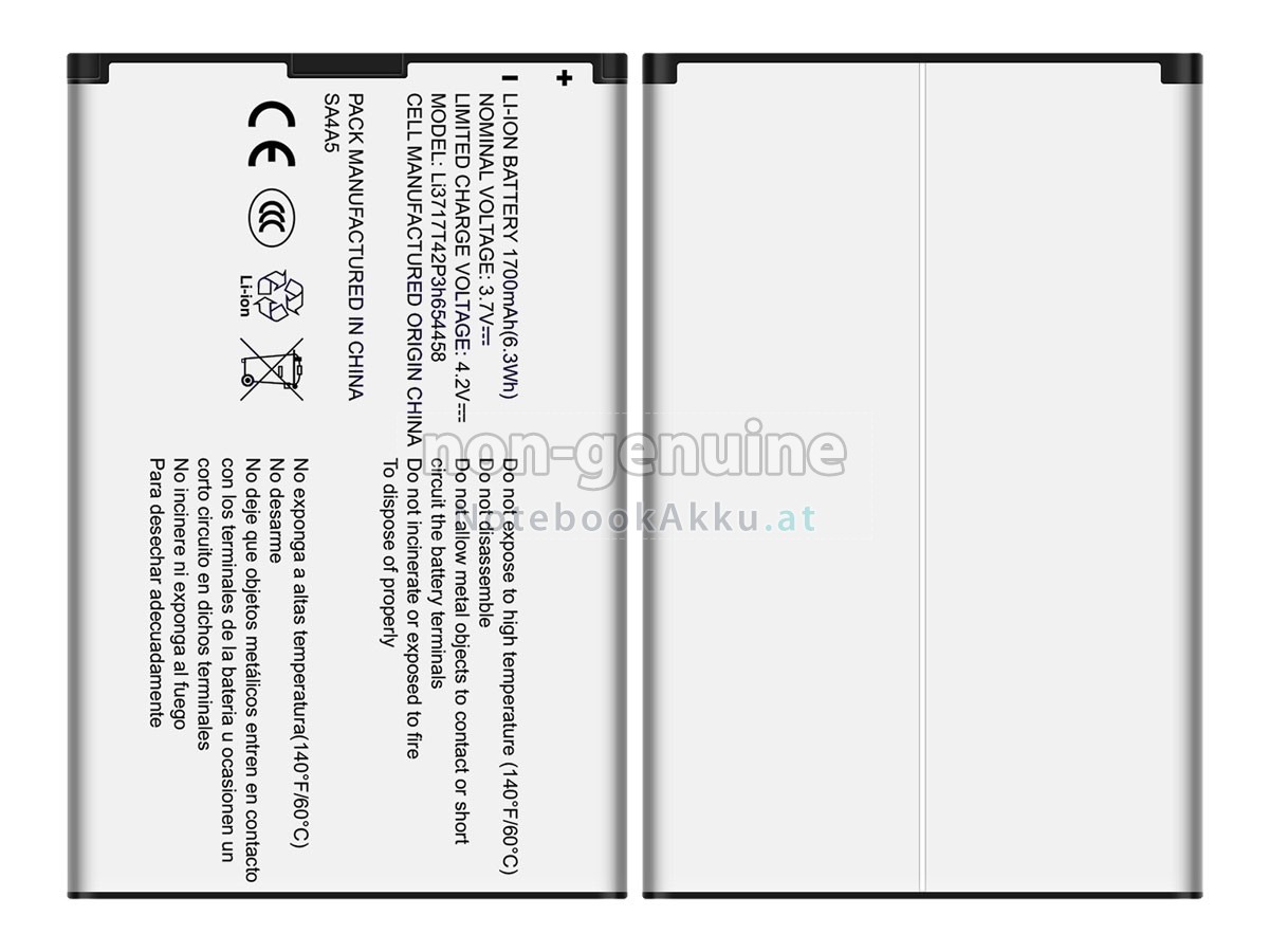 Akku für ZTE LI3717T42P3H654458